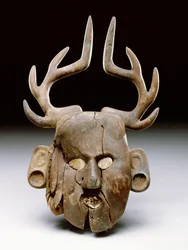 Máscara con astas, 1400-1600